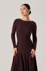 Doreyda Scoop Back Midi Sweater Dress