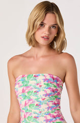 Ella Strapless Bubble Hem Mini Dress