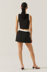 Rory Contrast Trim Skort