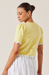 Essy Lace Trim Sweater