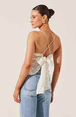 Everli Floral Appliqué Camisole Top
