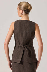 Sonja Asymmetric Longline Vest