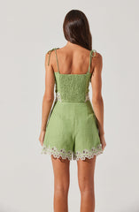 Kiya Linen Embroidered Top