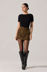 Nikola Ribbed Knit Sweater Top
