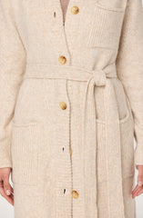 Meris Belted Longline Cardigan