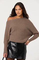 Samaria Off Shoulder Dolman Sweater