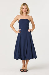 Lace back bubble dress