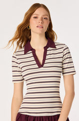 Emmalee Mixed Media Polo Dress