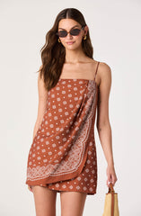 Scarlett Faux Wrap Mini Dress