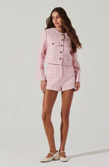 Tweed Mini Shorts