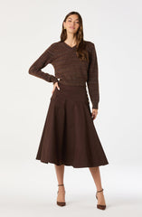 Drop Waist A-Line Skirt