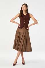 Textured Longline V-Neck Vest