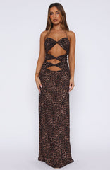 Baby Of Mine Halter Maxi Dress Exotic Spot