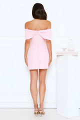 Exquisite Ease Off Shoulder Mini Dress