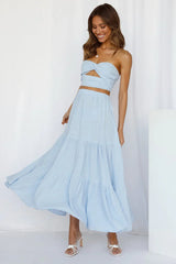 So Particular Maxi Skirt Blue