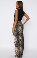 Tokyo Low Rise Wide Leg Jeans Tiger Mirage